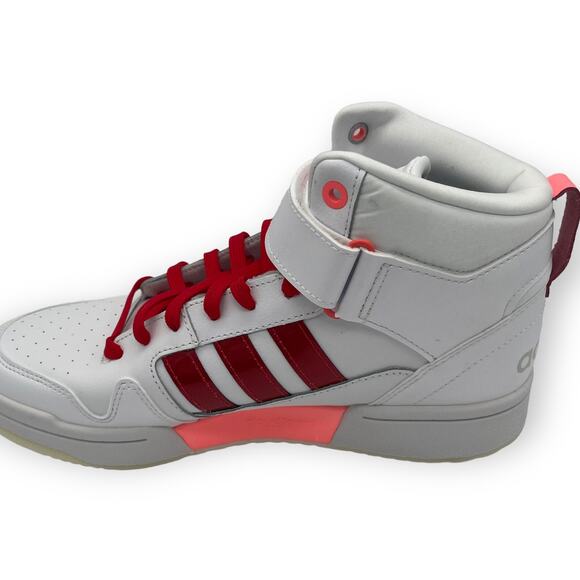 Adidas Originals Forum Mid Women's Sneaker, Red/Pink, Size 9, Eco-Friendly - Picture 4 of 13